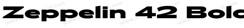 Zeppelin 42 Bold字体转换